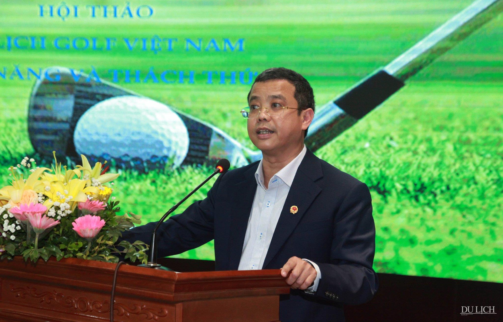 Phó Tổng cục trưởng TCDL Nguyễn Lê Phúc phát biểu tại Hội thảo